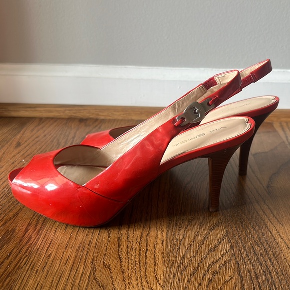 Via Spiga Shoes - Via Spiga Red Patent Leather Stiletto Heels